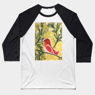 Winter cardinal visitor Baseball T-Shirt